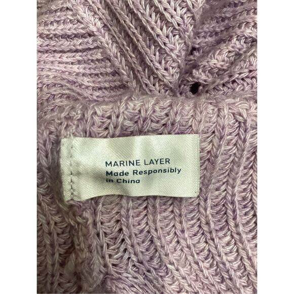 Marine layer Olivia Lavender Heather Cashmere Blend Sweater - Picture 14 of 14